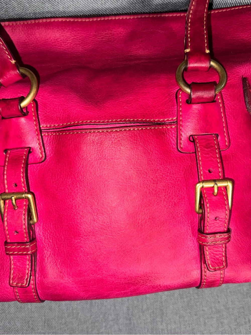 Dooney and Burke Florentine Satchel Bag in Bright Pink